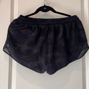 lululemon athletica Black Camo Athletic Shorts